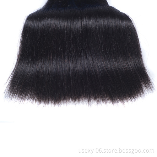 Wholesale 10A Grade Thick Malaysian 100% Unprocessed Wholesale Price Straight Weave Human Hair Extension Bundles